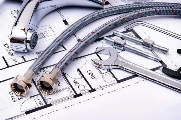Plumbing tools and faucet, water heater installation Fort Myers